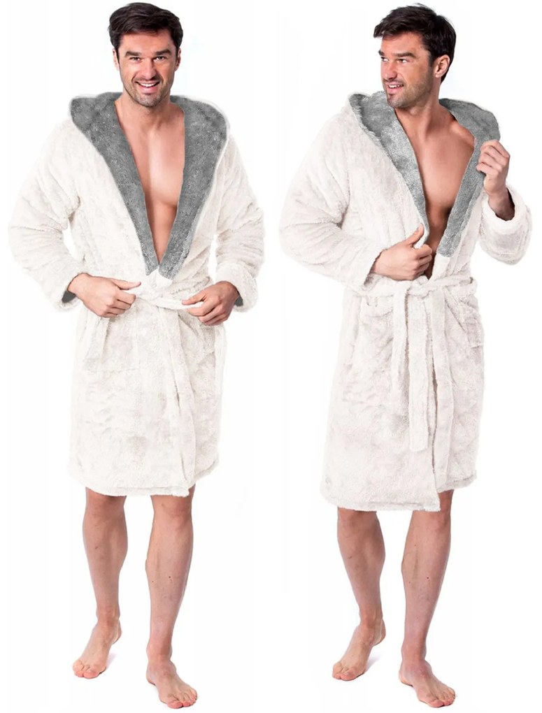 Accappatoio Jordan Ecru Grey men M