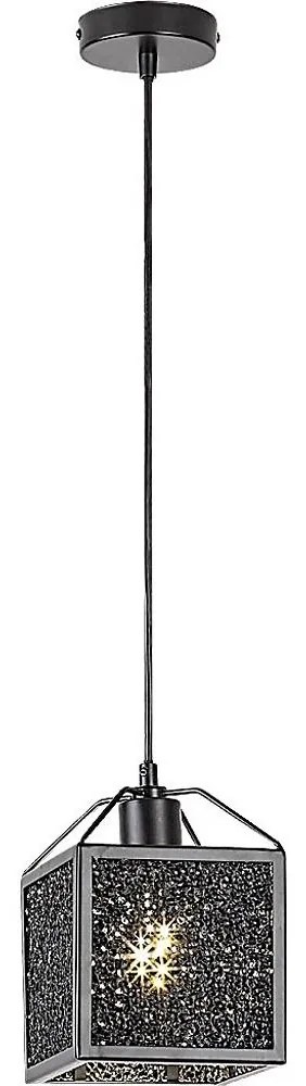 Rabalux 72217 - Lampadario a sospensione con filo SAMILO 1xE27/40W/230V nero