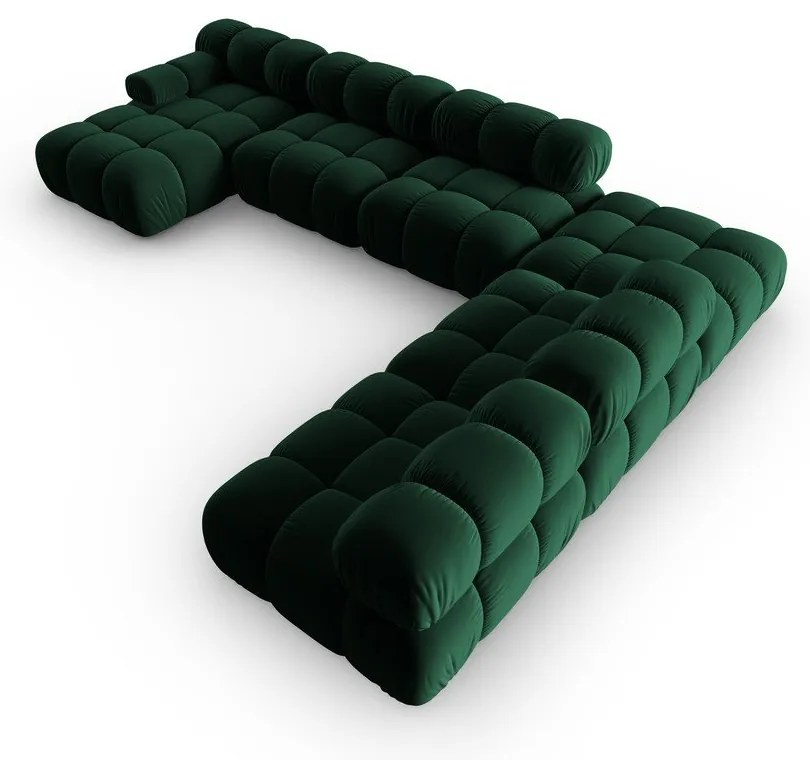 Divano in velluto verde 379 cm Bellis - Micadoni Home