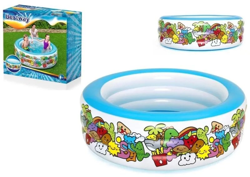 Bestway - piscina gioco con personaggi disegnati 152 x 51 cm