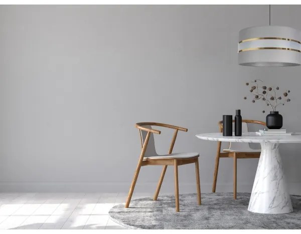 Lampadario su corda   CORAL 1xE27/60W/230V d. 40 cm grigio