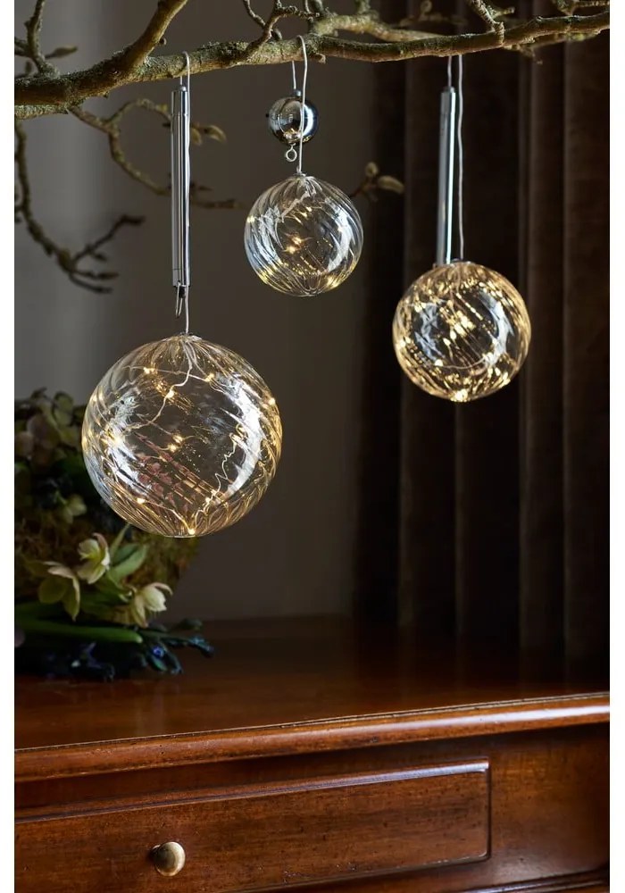 Decorazione luminosa a LED Sfera, Ø 13 cm Wave - Sirius