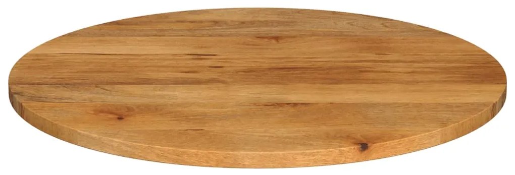 Piano per tavolo Ø 80x3,8 cm rotondo in legno massello di mango