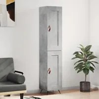 Credenza Grigio Cemento 34,5x34x180 cm in Legno Multistrato 3200429