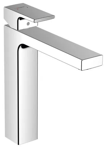 Rubinetto per lavabo getto laminare cristallino Vernis Shape cromato lucido HANSGROHE H 25 cm