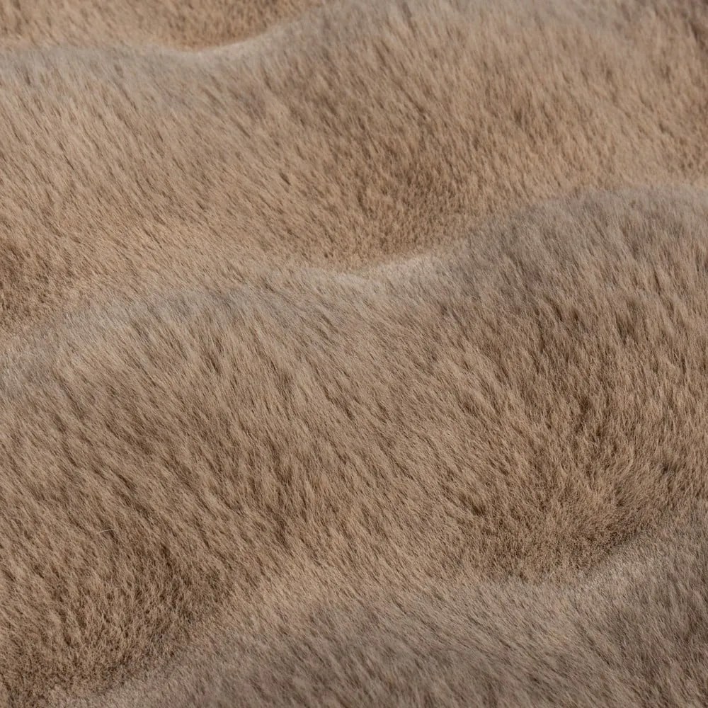 Tappeto in pelliccia sintetica marrone 160x230 cm Waffle Faux Fur - Flair Rugs