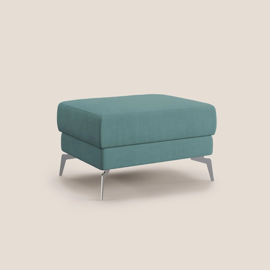 Star Pouf con piedini alti in tessuto impermeabile T02 petrolio