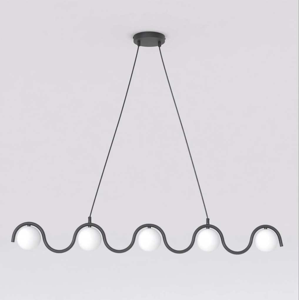 Lampada a Sospensione SINUS 5 5xG9 in Acciaio