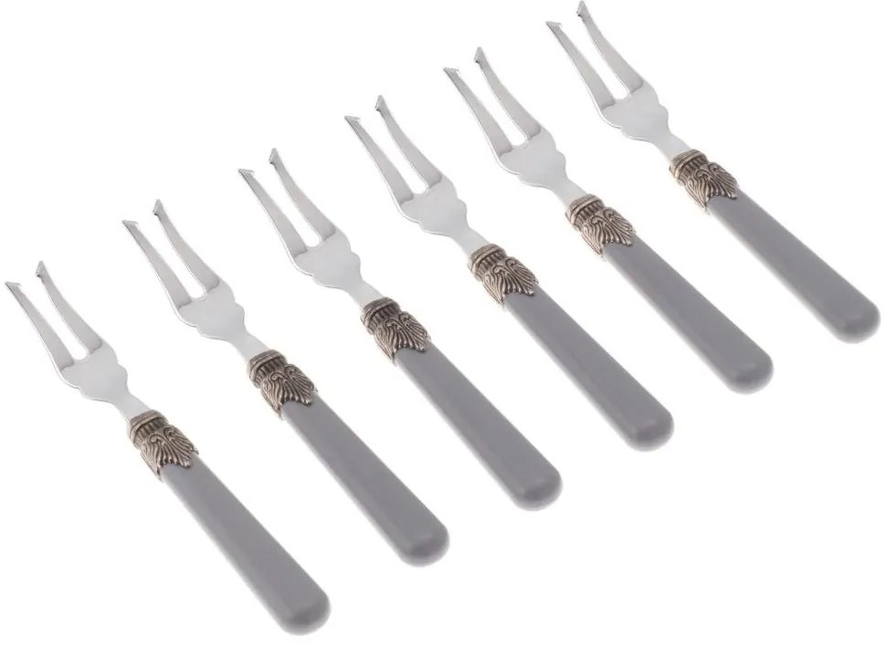 Forchetta Antipasto - Set 6 Pezzi - Classic - Posate Colorate -
