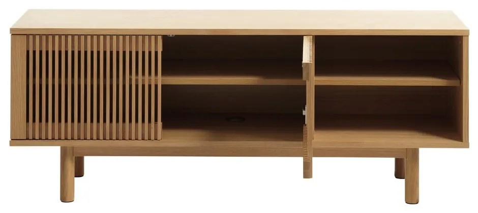 Mobile TV effetto rovere colore naturale 143x55 cm Tiber - Unique Furniture