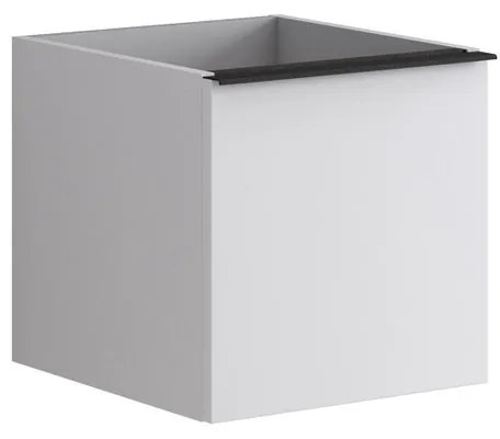 Mobile da bagno da fissare sotto lavabo L 40 x H 40 x P 45.5 cm bianco laccato, 2 cassetti Pixel plain