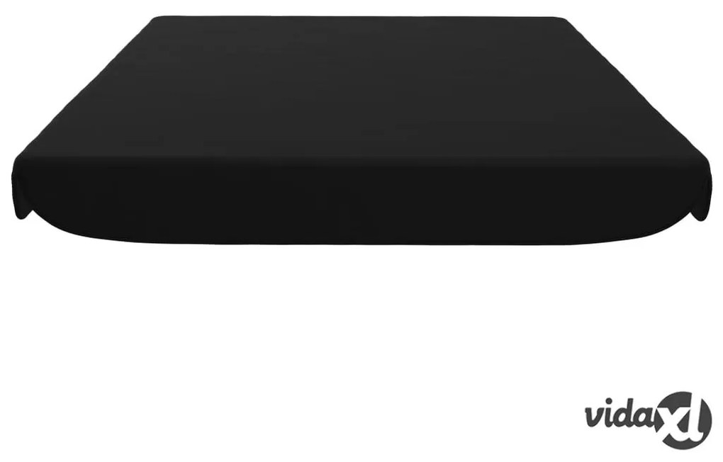 vidaXL Baldacchino di Ricambio per Dondolo Giardino Nero 192x147 cm