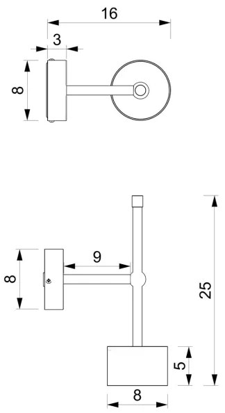 Applique ARENA 1xGX53/11W/230V bianco/cromo