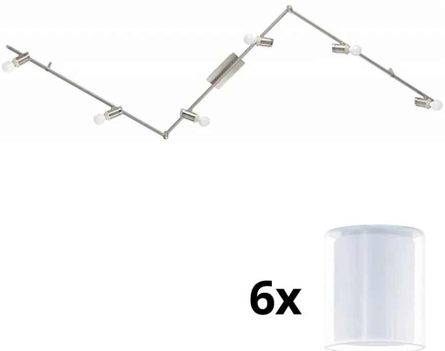 Eglo - Faretto LED MY CHOICE 6xE14/4W/230V cromo/bianco