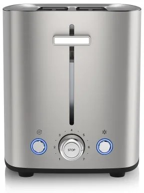 Niceboy ION Cruncher C4 - Tostapane a due fori e tostatore 850W/230V in acciaio inox