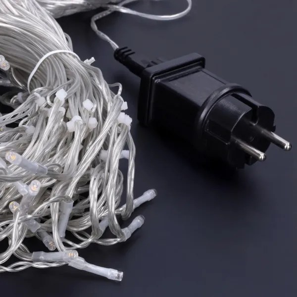 Brilagi - Catena luminosa natalizia LED da esterno 360 LED/8 funzioni 14 m IP44 bianco caldo effetto stalattite