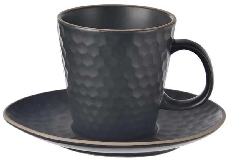 Tazzina per cappuccino nera in ceramica 250 ml Tea Time – Orion