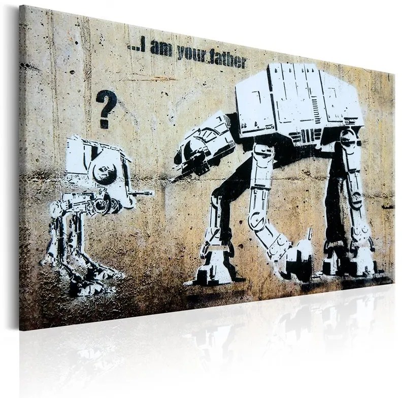 Quadro I Am Your Father by Banksy  Colore Beige, Dimensioni e Misure 60x40