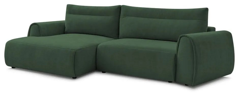 Divano angolare in verde scuro Aden – Bobochic Paris