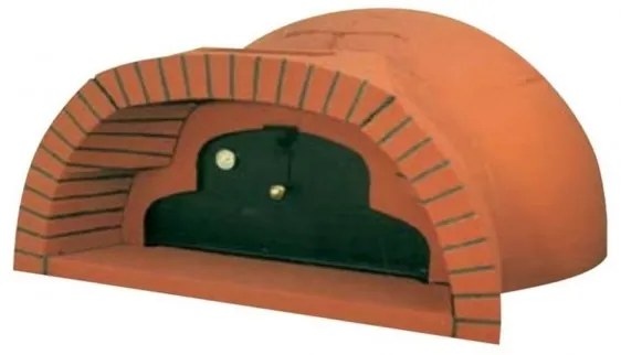 Forno a legna prefabbricato 100 x 90 cm con cappetta mod. Piemonte Di Fiore Forni