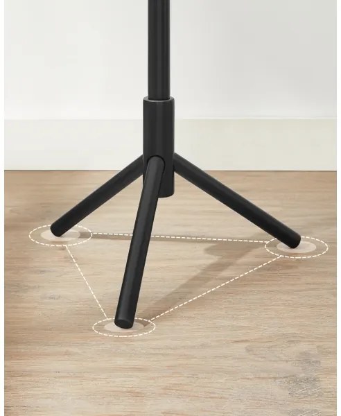 Appendiabiti a piantana LINEA, nero