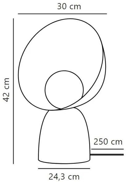 DFTP by Nordlux - Lampada da tavolo HELLO 1xE14/25W/230V grigio