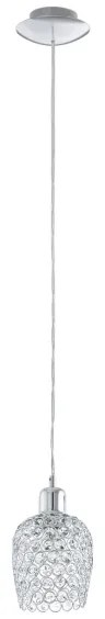 Eglo 94896 - Lampadario di cristallo BONARES 1 1xE27/60W/230V