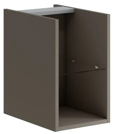Estensione per mobile da bagno Opera laccato opaco grigio carbone L 30 x H 50 x P 45.5 cm