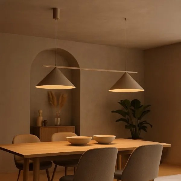 Lampadario a sospensione CAPITAL 2xGX53/15W/230V beige