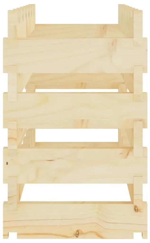 Portavini 65x29x46 cm in legno massello di pino