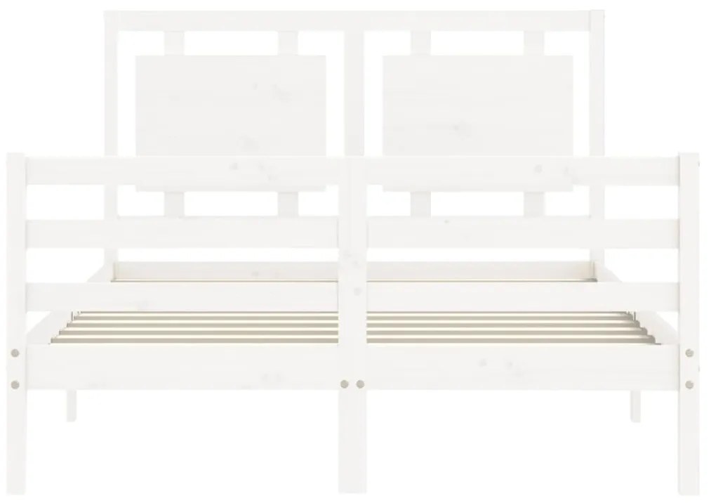 Giroletto con Testiera Bianco Small Double Legno Massello