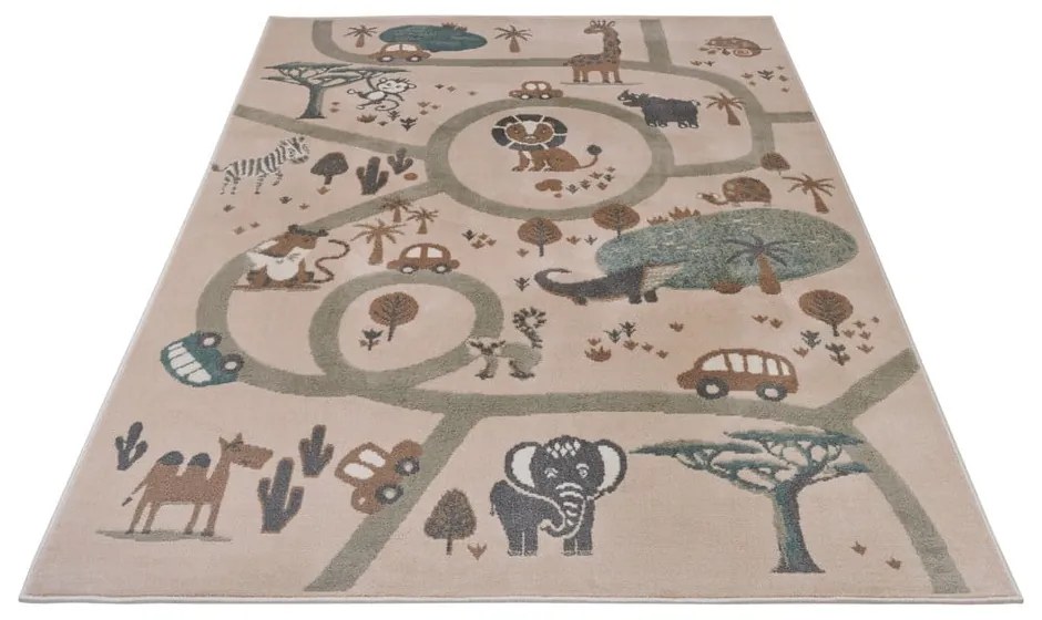Tappeto beige per bambini 120x170 cm Animal Park - Hanse Home
