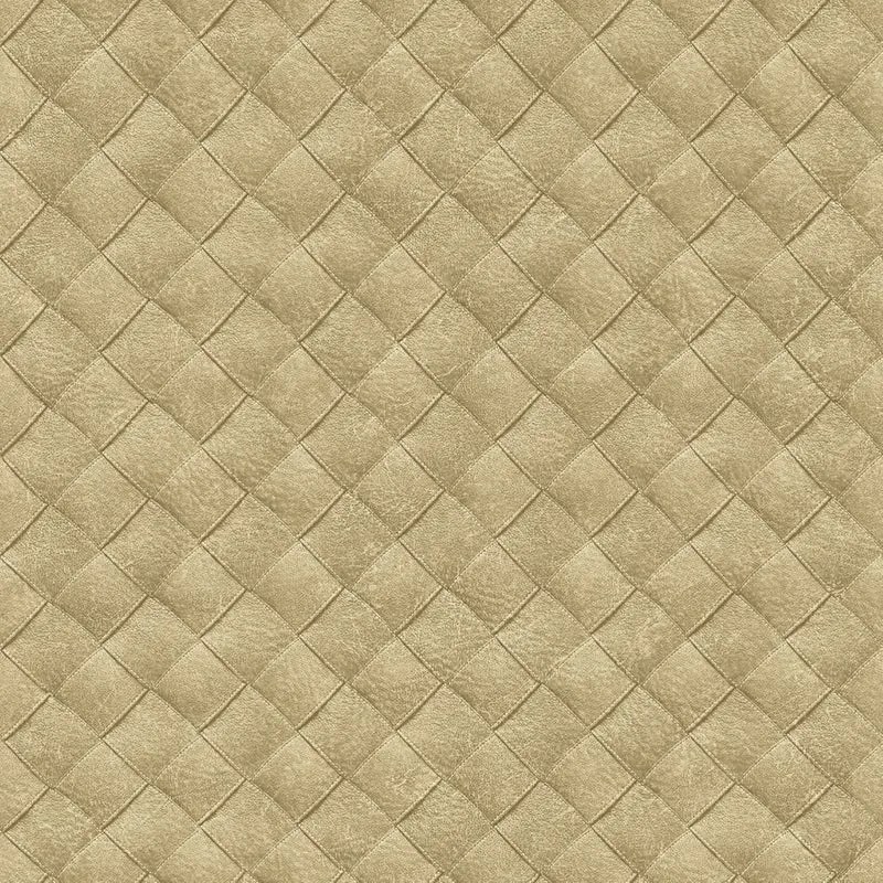 Carta da parati Treccia giallo / dorato, 53 cm x 10.05 m