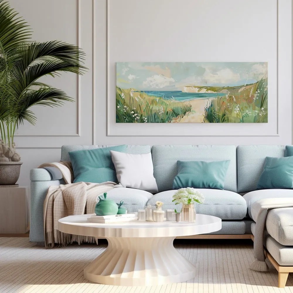 Dipinto 60x150 cm Gouache Sea – Styler