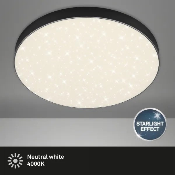 Briloner 7075-415 - Plafoniera LED STAR SKY LED/24,5W/230V diametro 38 cm nero