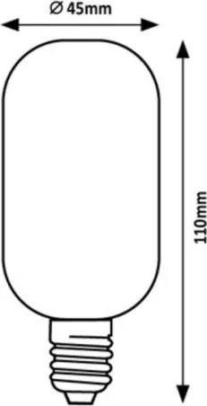 Rabalux 79006 - Lampadina LED FILAMENT T45 E27/4W/230V 4000K