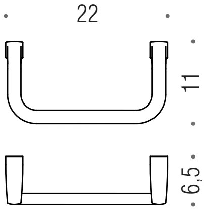 Colombo lulu b6231 porta salviette ad anello in ottone cromo