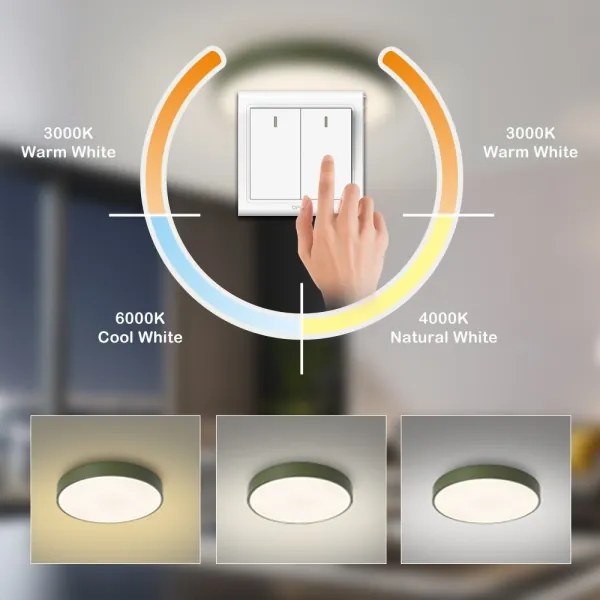 Brilagi - Plafoniera LED POOL LED/60W/230V 3000/4000/6000K 50 cm verde