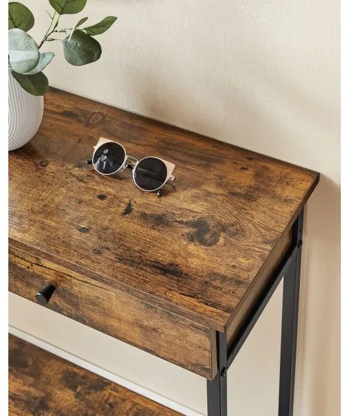 Tavolino d'appoggio LUVOR marrone/nero