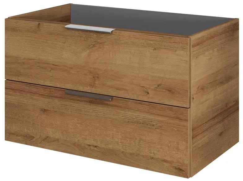 Mobile da bagno sospeso sotto lavabo L 79 x H 48 x P 45 cm bianco, 2 cassetti PELIPAL Madeo