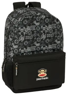 Zaino Scuola Paul Frank Join the fun Nero 30 x 46 x 14 cm