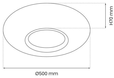 Plafoniera LED Dimmerabile TOKYO LED/48W/230V 3000-6000K + tc