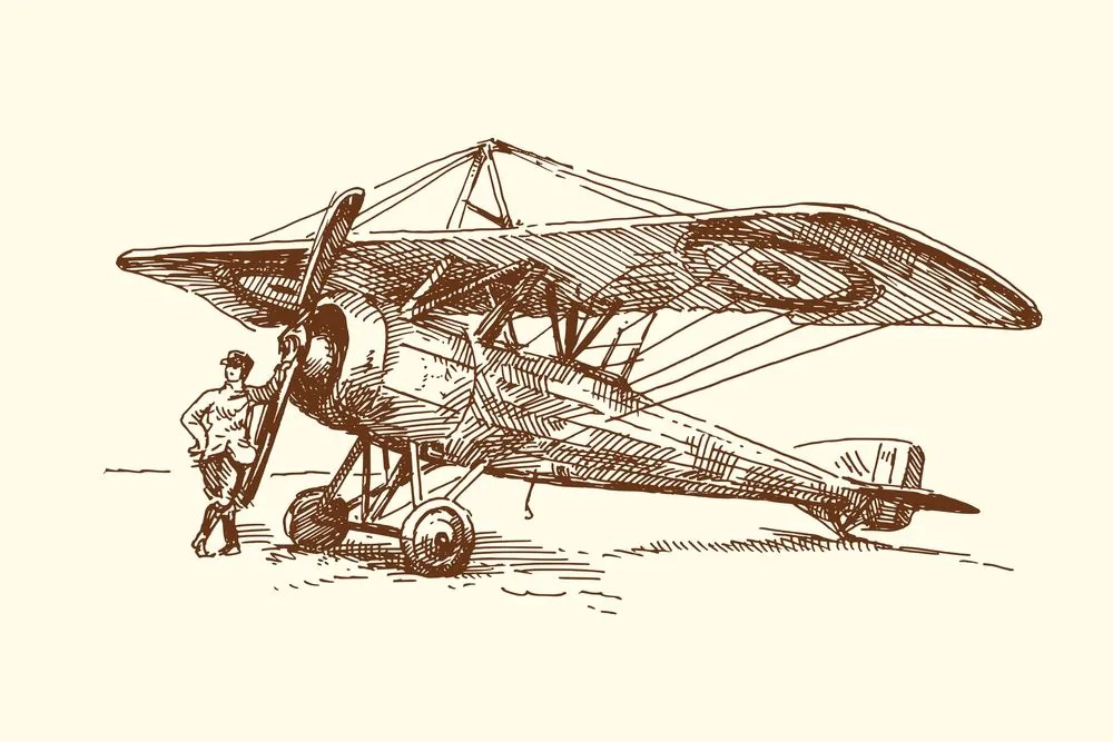 Stampa su tela – Aereo retrò