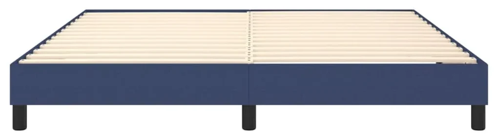 Giroletto a molle blu 180x200 cm in tessuto