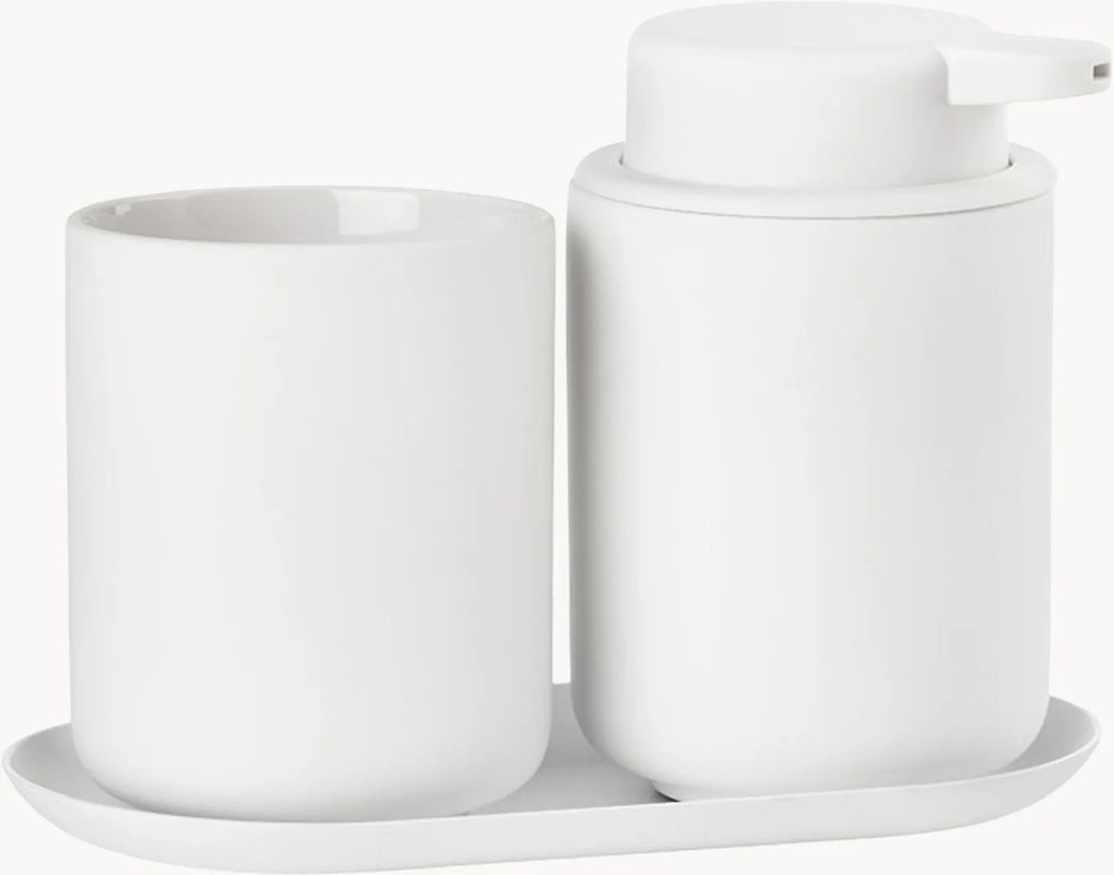 Set di 3 accessori da bagno in gres Ume