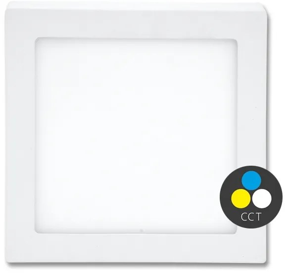 Ecolite LED-CSQ-CCT/18W/BI - Plafoniera LED RAFA 18W/230V bianco