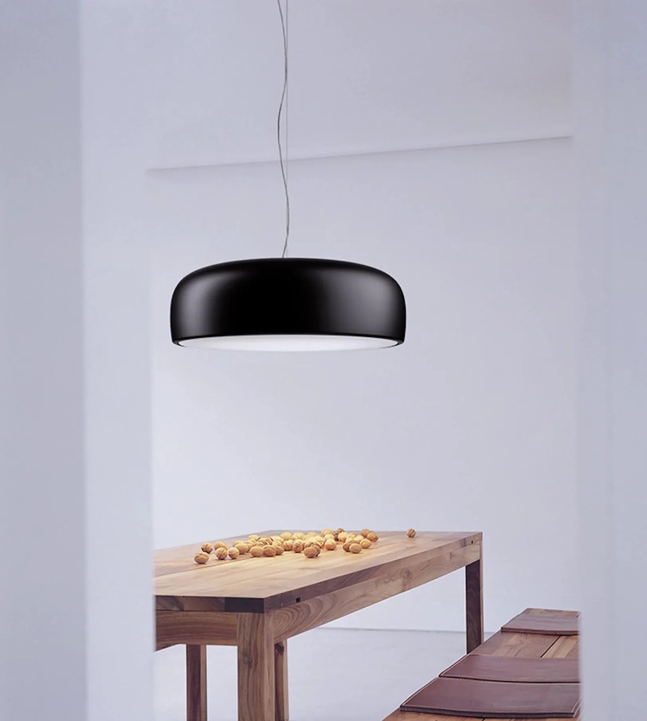 Flos Smithfield Suspension Pro Lampada led 60 cm A Sospensione e luce diretta in alluminio Nero Opaco