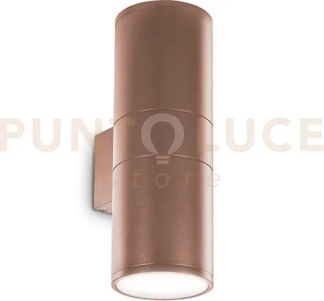 Gun applique esterno ip54 2 luci attacco e27 bianco