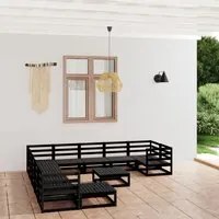 Set Divani da Giardino 12 pz in Legno Massello di Pino cod mxl 37200