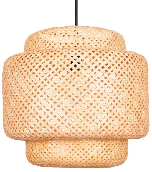 Lampadario a sospensione con filo BERTA 1xE27/20W/230V diametro 50 cm bambù